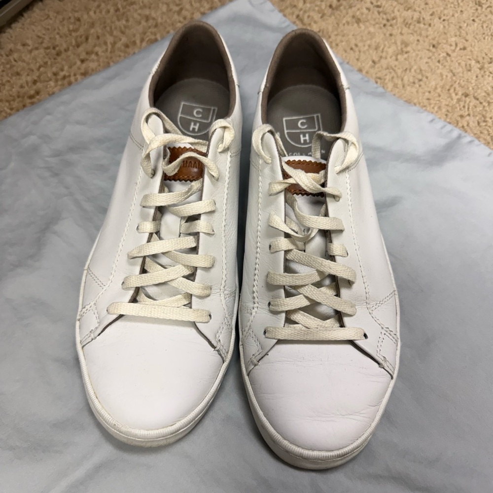 Cole Haan White Leather Sneakers
